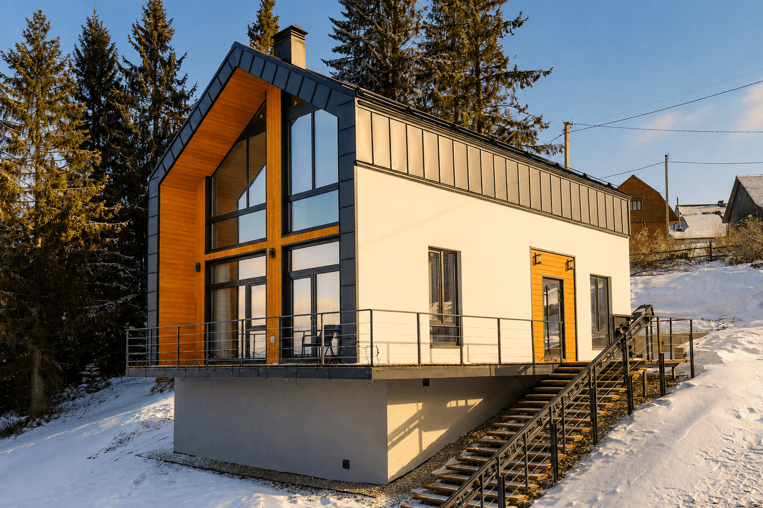 Фасад котеджу №3 Cottage Grun